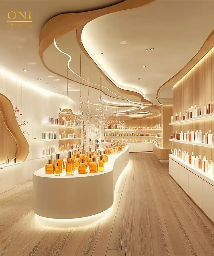 cosmetic shop furniture design