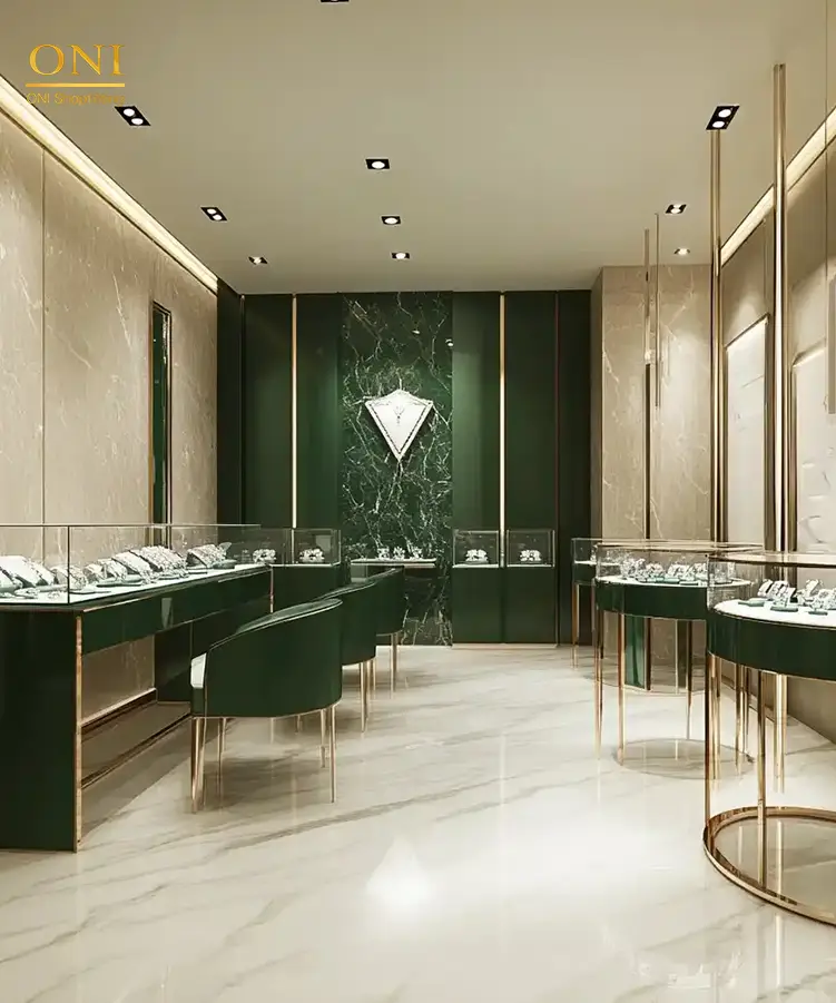 showcase of glass