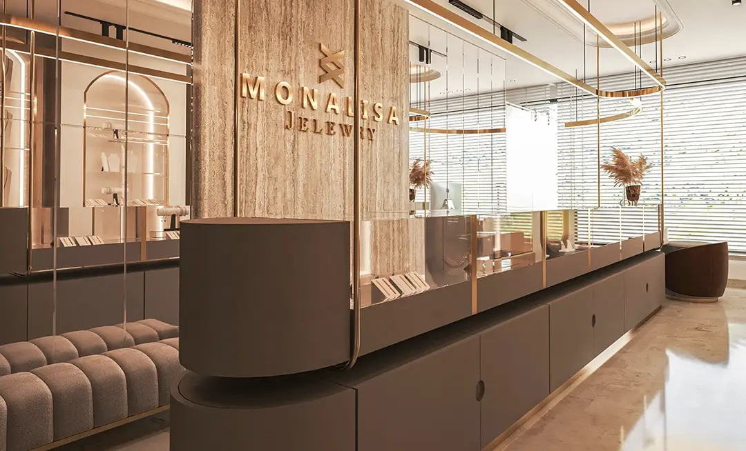 jewellery shop counter