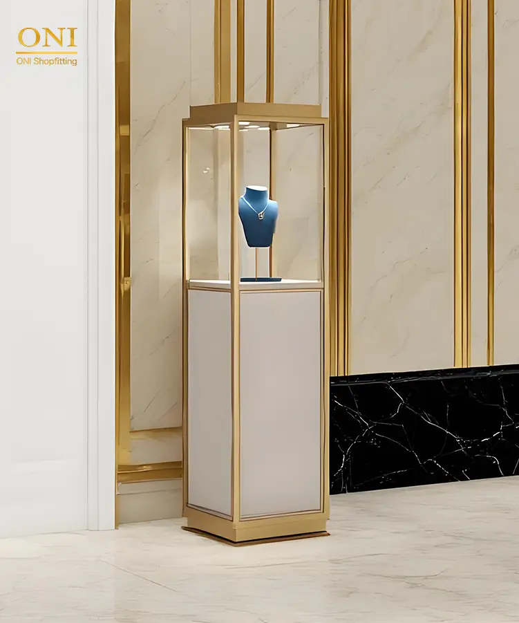 showcases jewelry