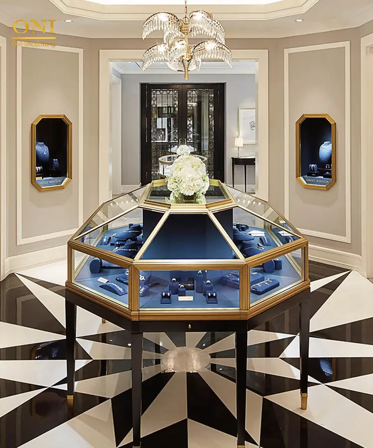 store glass counter