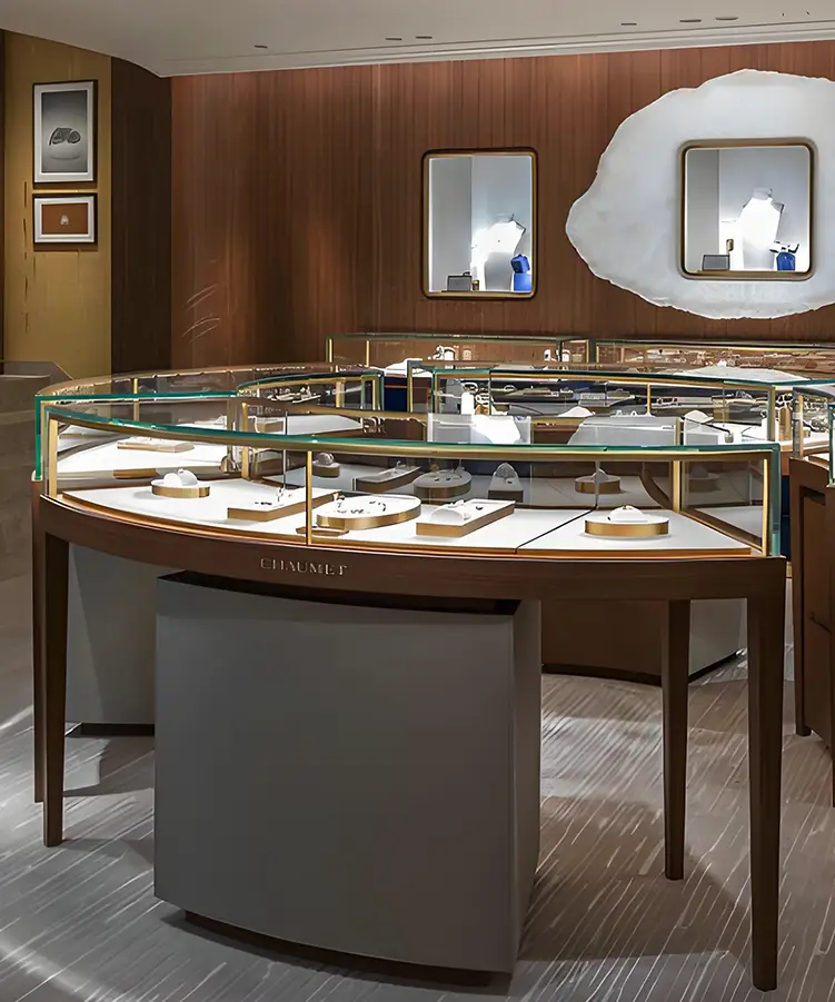 wall mounted jewelry display case