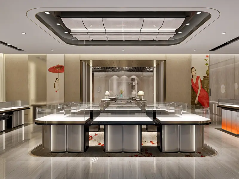 jewellery shop counter