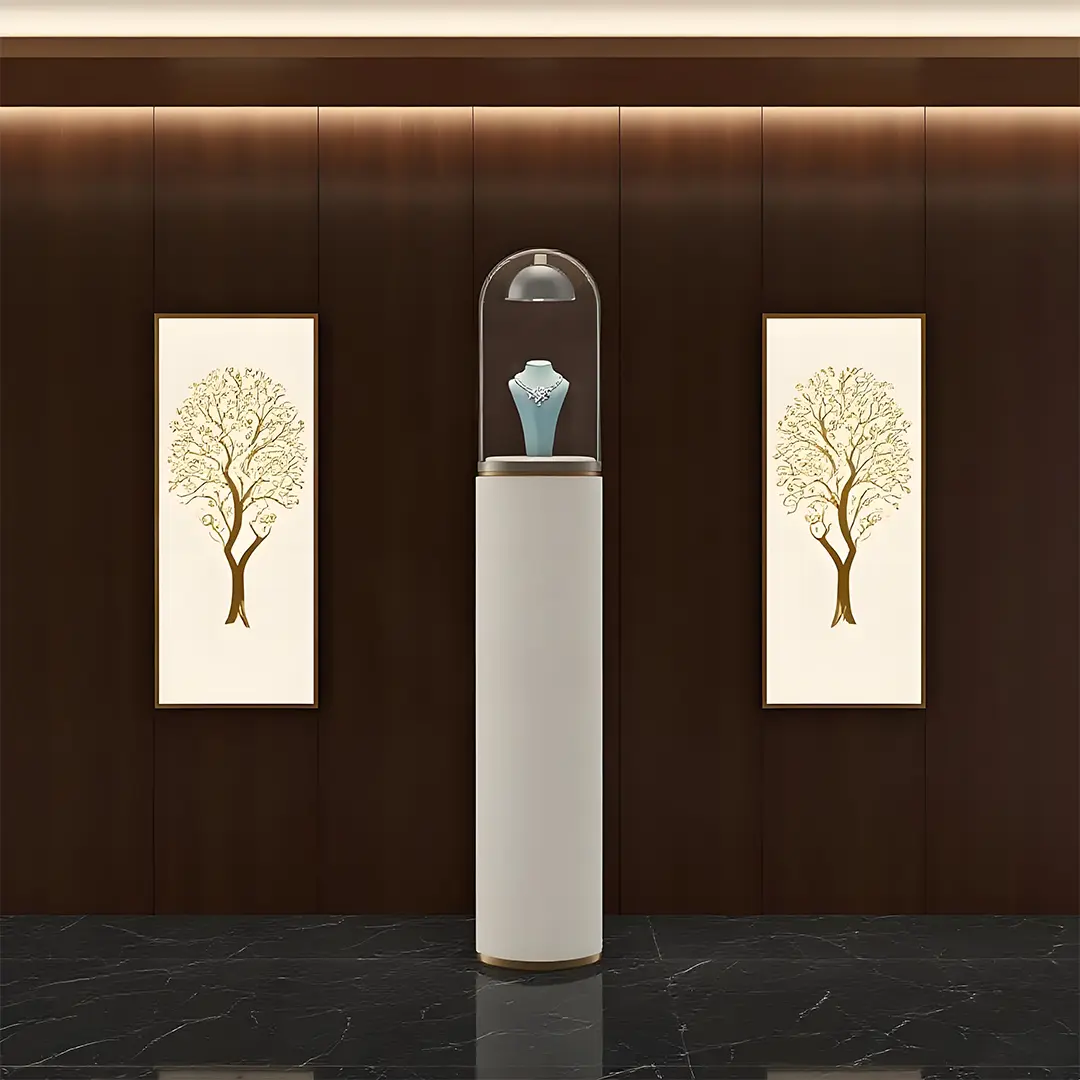 lighted jewelry display cases