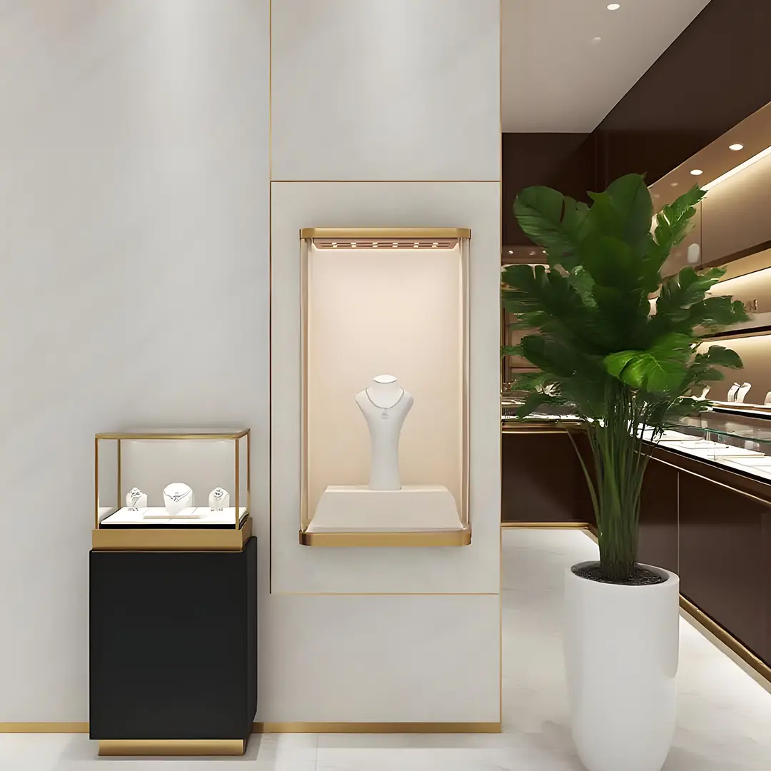 wall glass display cabinet