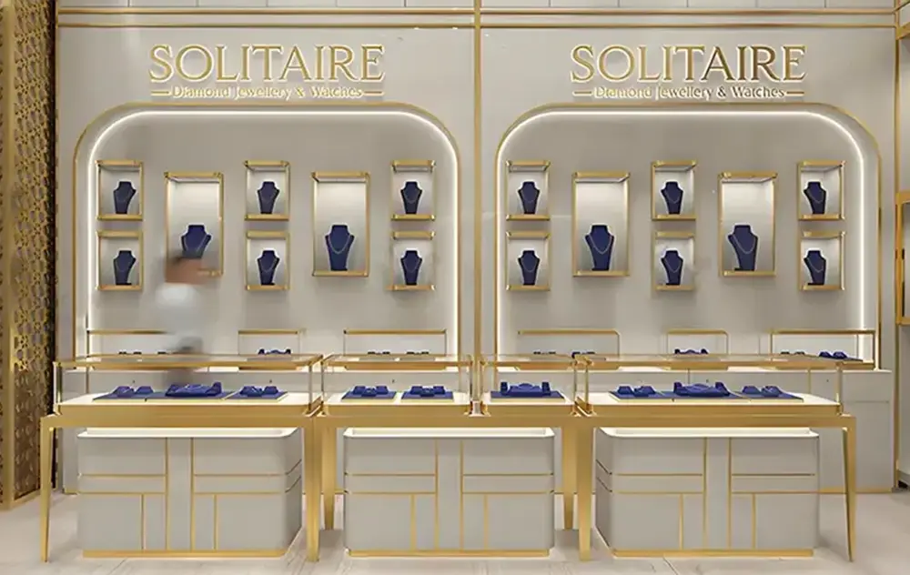 jewelry store display case