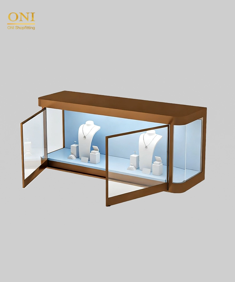 display cabinet on wall
