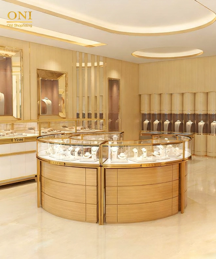 gold shop counter design