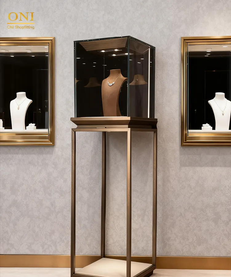 standing display case