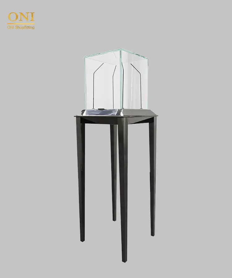 glass jewelry display