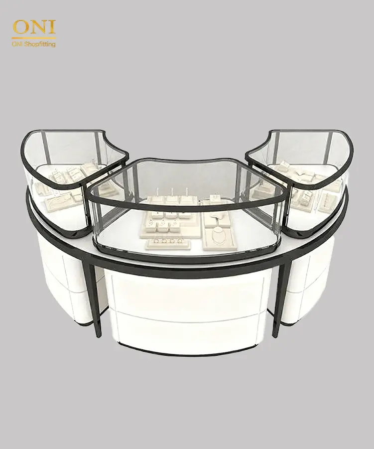 glass jewellery display cabinet