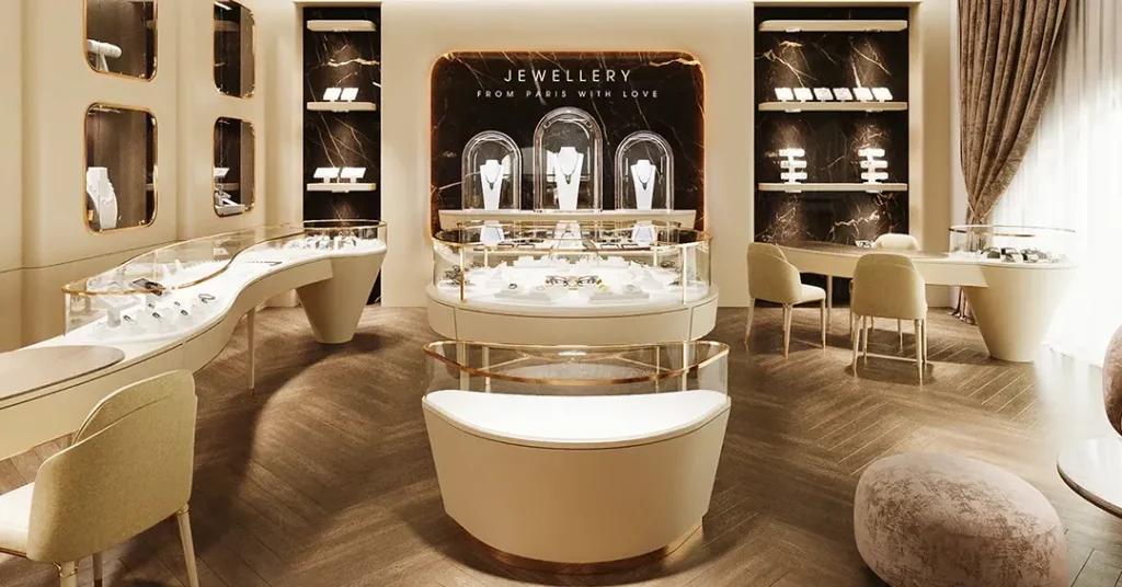 jewellery shop ka counter design