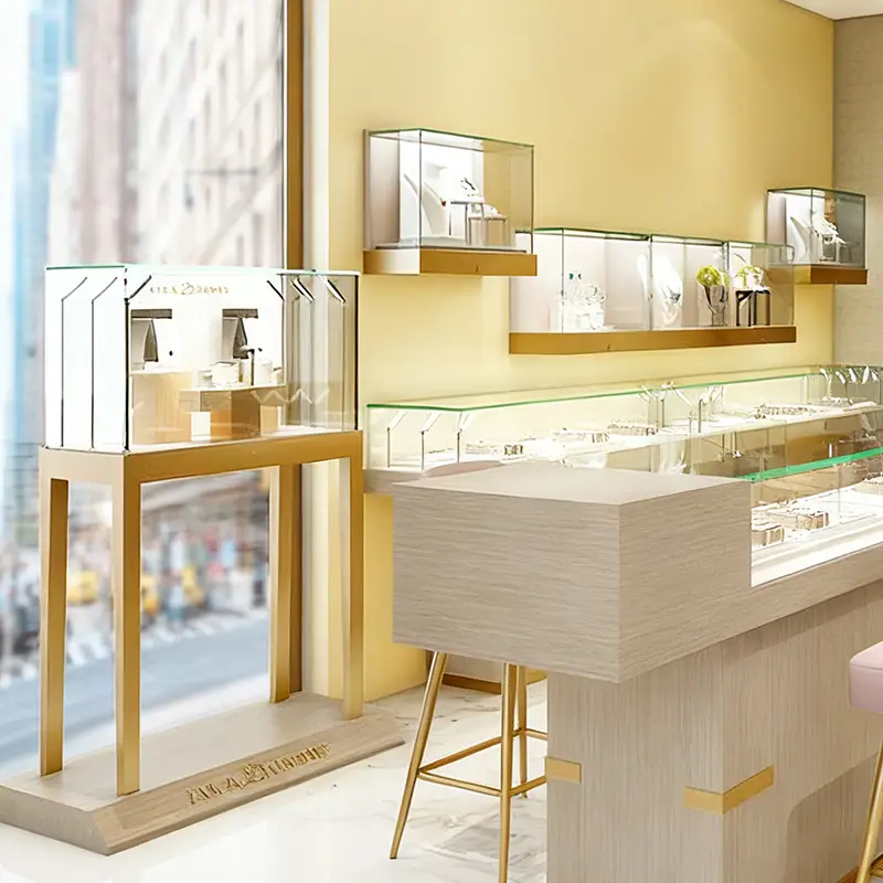 glass display case jewelry