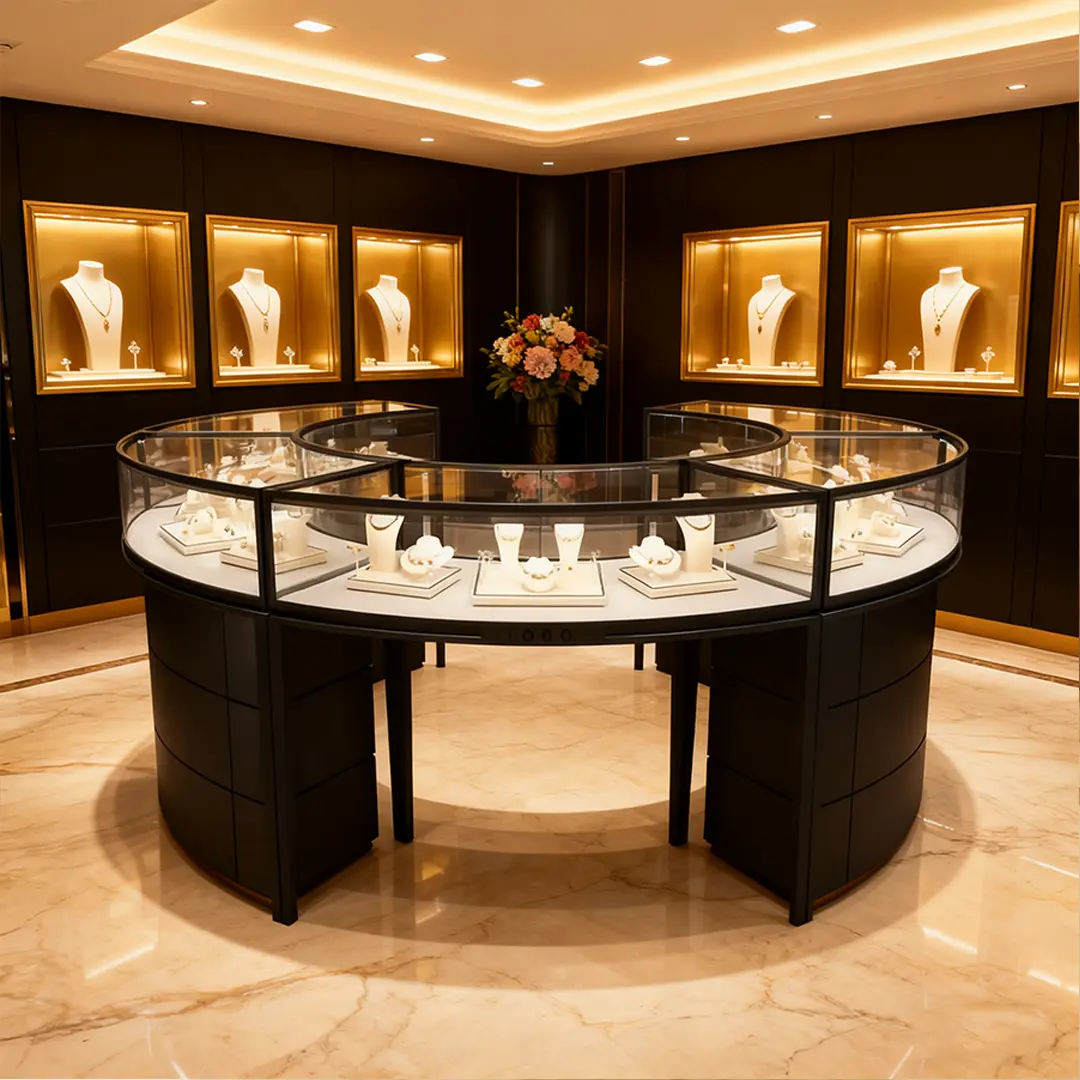 glass display case jewelry