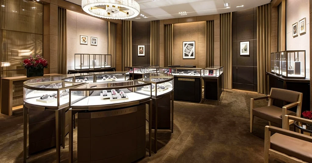 counter jewellery display