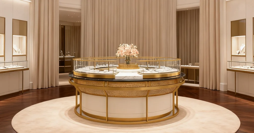 Jewelry Island Display Cabinet