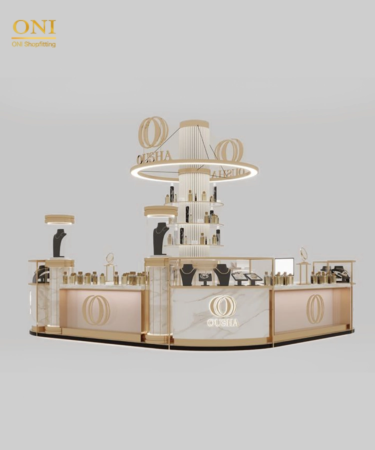 luxury jewelry kiosk display