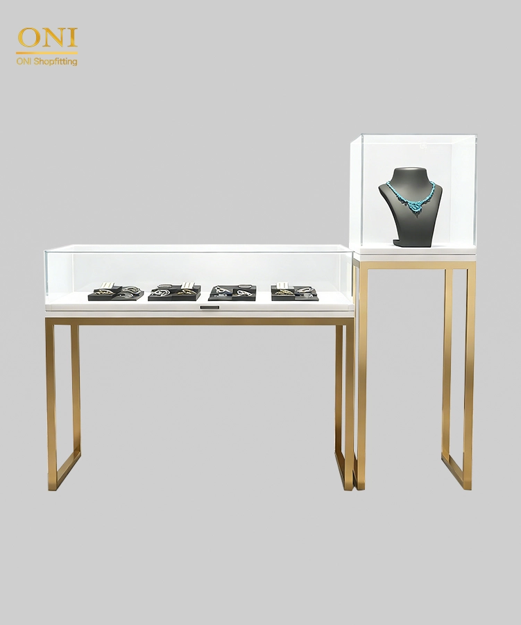 wood jewelry display case