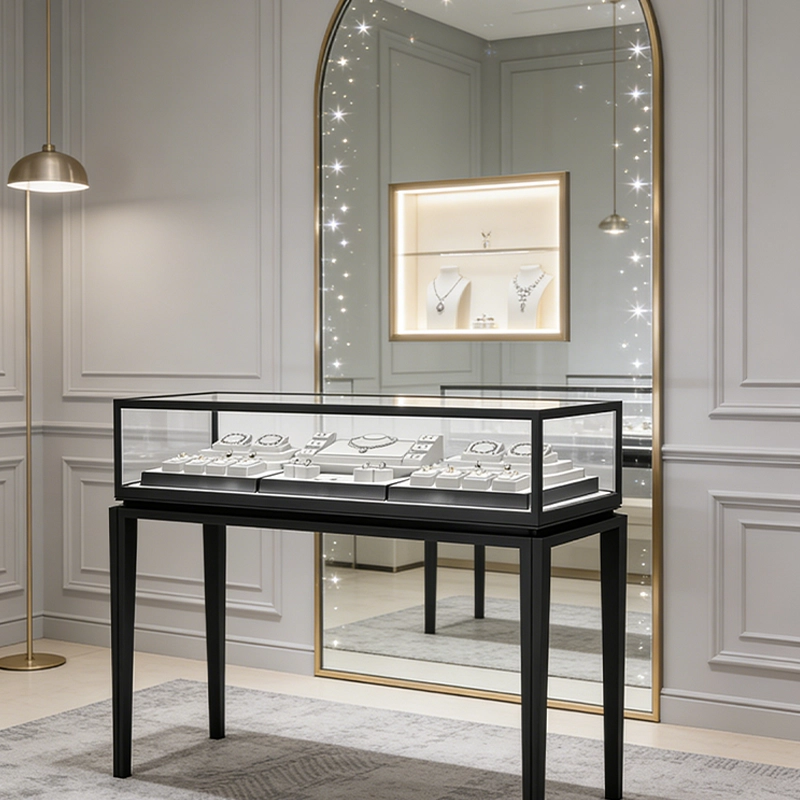 glass display case jewelry