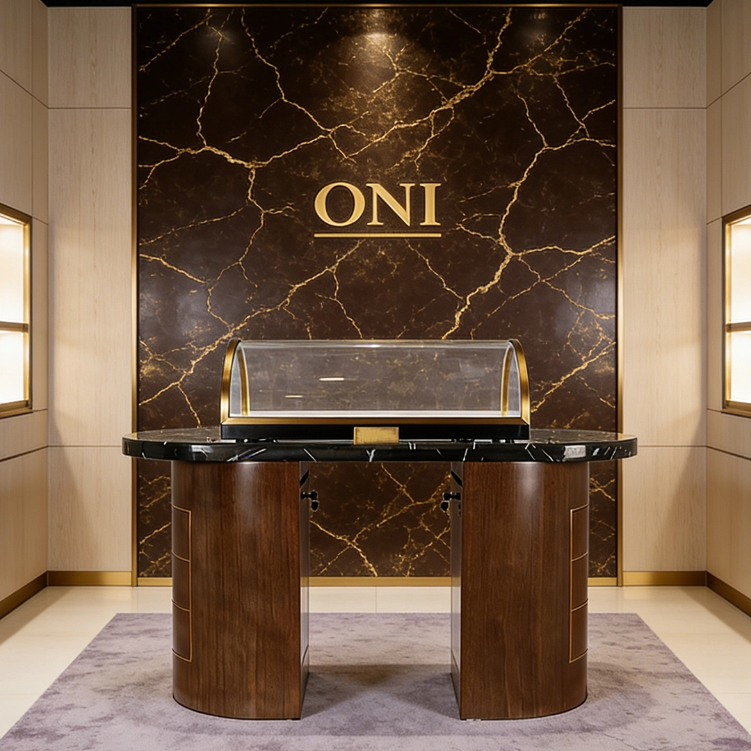 jewelry store display case