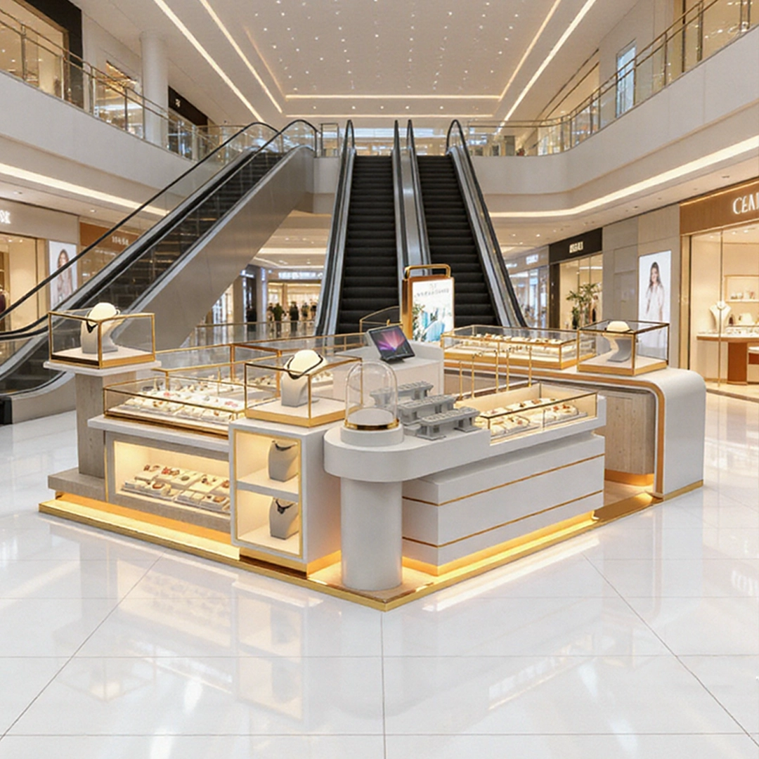 luxury jewelry kiosk display