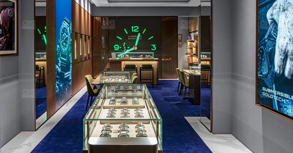 luxury watch display showcase