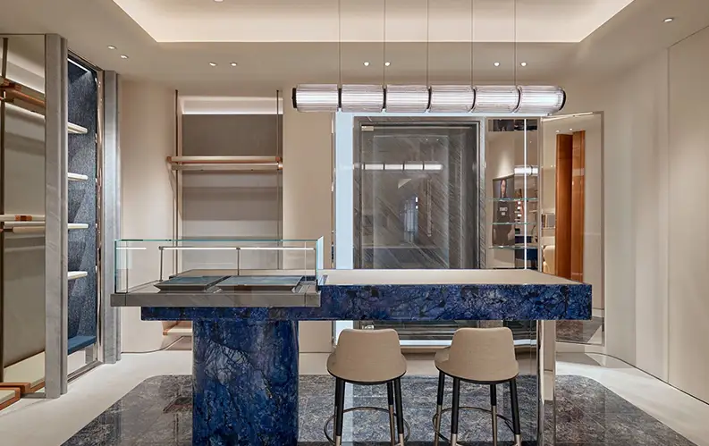 jewellery shop counter