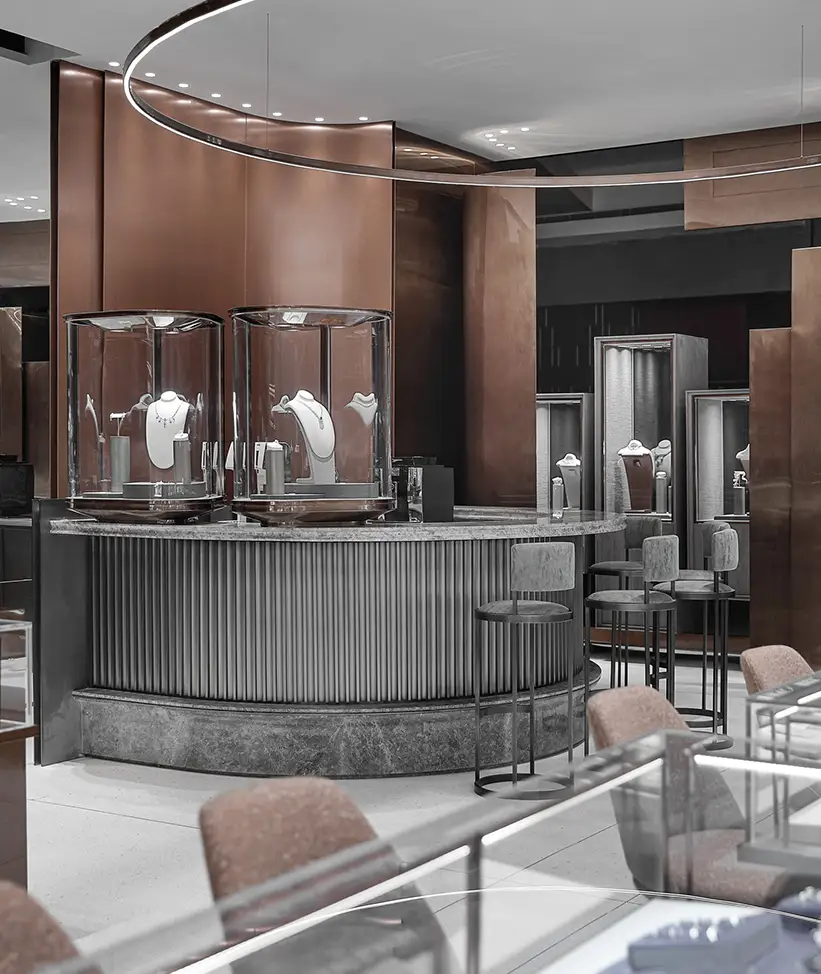 jewelry display counter