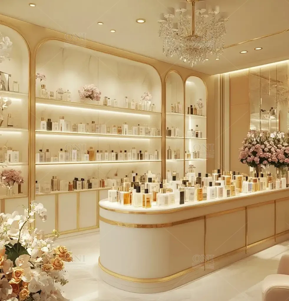 perfume display cabinet
