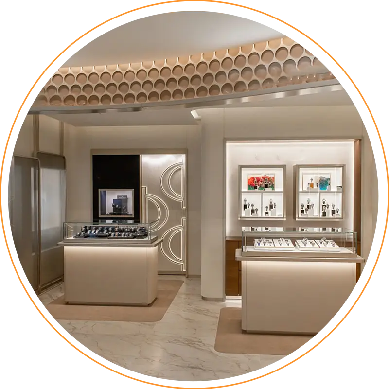 watch display counter