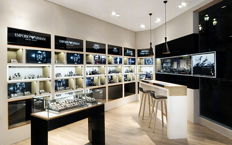 watch showcase design