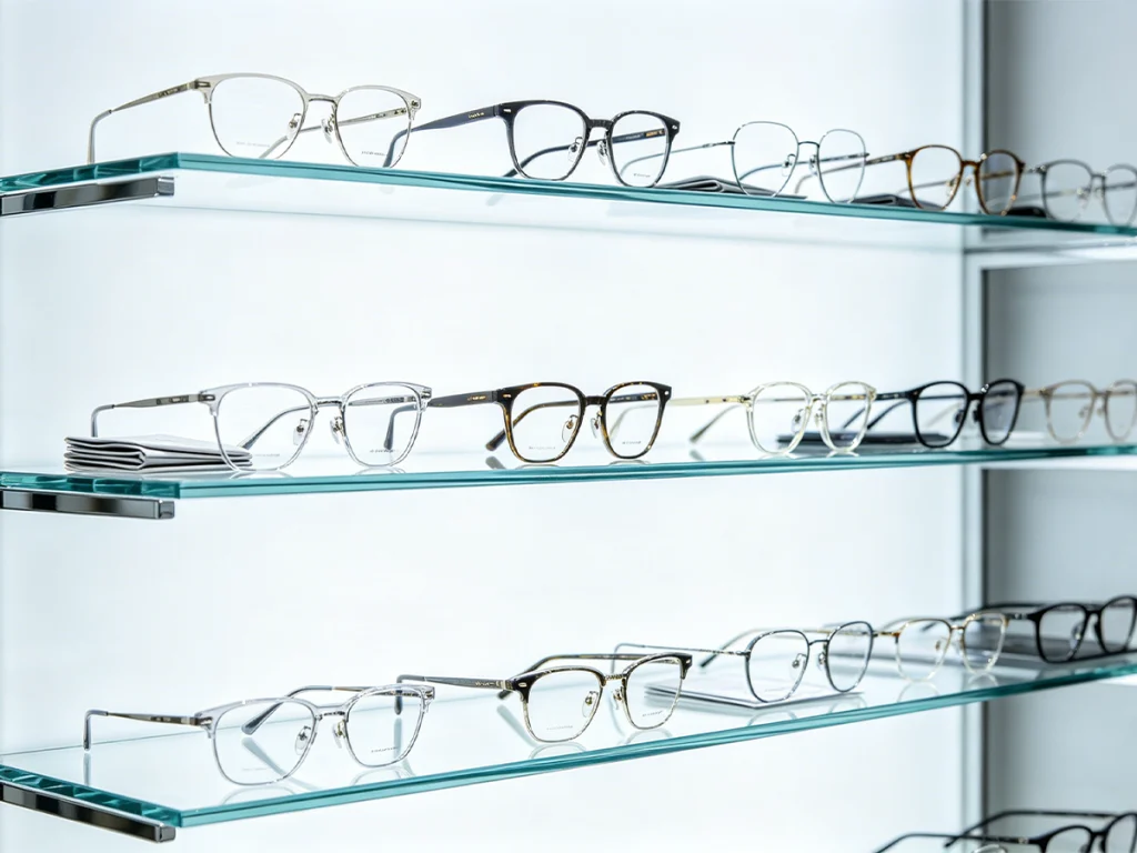 Multi-Tier Optical Display Shelves