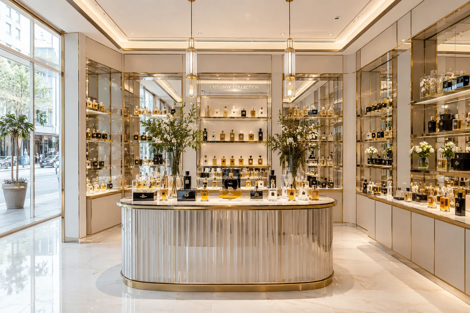 Custom Perfume Display Cabinets 