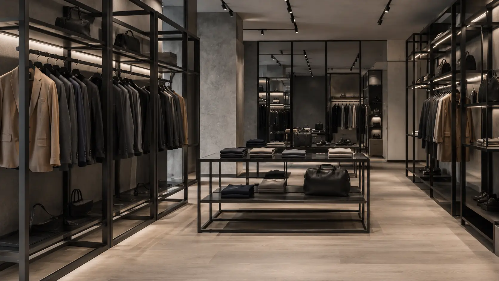Custom metal retail fixtures