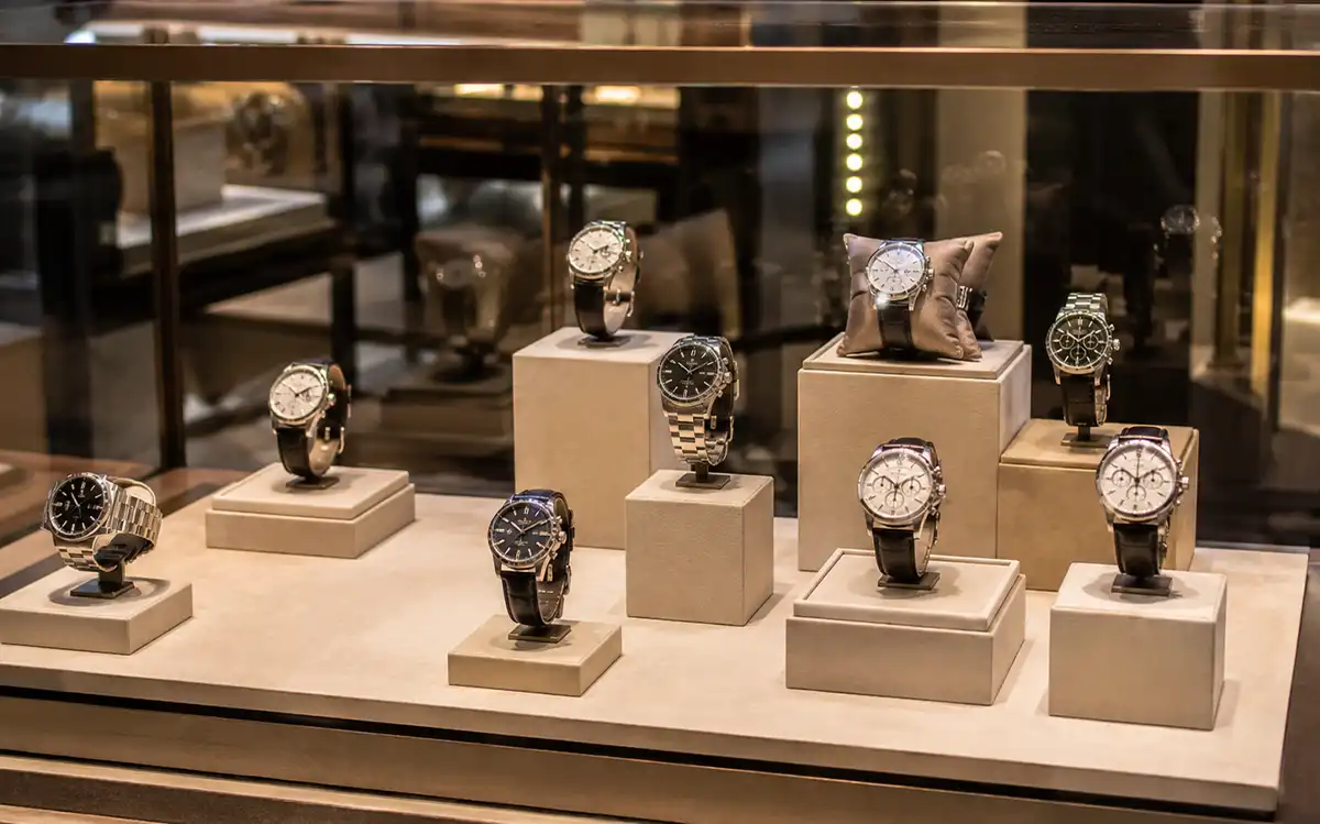 custom watch display fixture